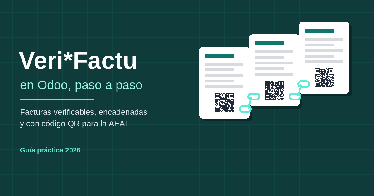Facturas encadenadas con código QR Veri*Factu en Odoo
